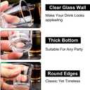 Shot Glasses Bulk 36 Pack 1.7oz / 50 ml Clear Shot Glass with Heavy Base Shot Glasses Bulk for Whiskey, Tequila, Vodka, Liqueur, Bars Gift Box