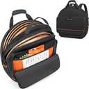 Damero 22'' Cymbal Bag, Double Layer Cymbal Gig Bag with 6mm Padded Dividers, Carry Handles and Backpack Straps for Drum Cymbals and Accessories