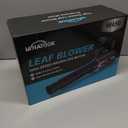 Leaf Blower Cordless with Battery and Charger: 2 Batteries 20V 4.0Ah Brushless Motor, Handheld Electric Leaf Blowers, Battery Powered Blowers for Lawn Care, Yard Leaves Cleaning, (Grey) (Gray)