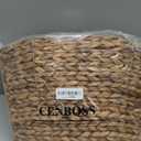 CENBOSS Rattan Christmas Tree Collar, Wicker Tree Skirt & Stand Base Cover (Brown Wash, 24 inch)