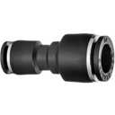 USA SEALING ZUSA-TF-PTC-141 Nylon Push to Connect Tube Fittings Reducing Union: 1/4" Tube 1/8" Tube, Black