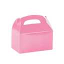 CHNLML 12 Pack Treat Boxes, 6.2x3.6x3.3 Inches Candy Gift Boxes, Party Favor With Handles, Paper Gift Boxes for Kids, Snacks, Candy, Toys, Birthday, Wedding, Halloween, Christmas (Pink)