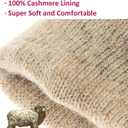 Winter Leather Gloves for Women, Cashmere Lined Touchscreen Gloves for Texting, Premium Soft Sheepskin Warm Glove