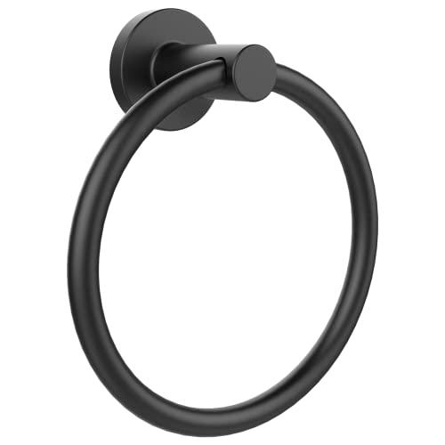 SetSail Towel Holder for Bathroom Wall Matte Black Towel Ring Stainless Steel Hand Towel Holder Heavy Duty Towel Hanger for Bath, Kitchen
