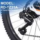 Rear Derailleur, RD-TZ31A 6/7 Speed Derailleur with Direct/Hanger Mount, for Mountain Bike Road Bicycle