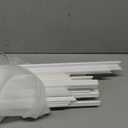 iLAND Miniature Dollhouse Accessories on 1:12 Scale 18pcs Wooden Dollhouse Trims & Skirting Board & Moulding Cornice 17 Long (Classic White)