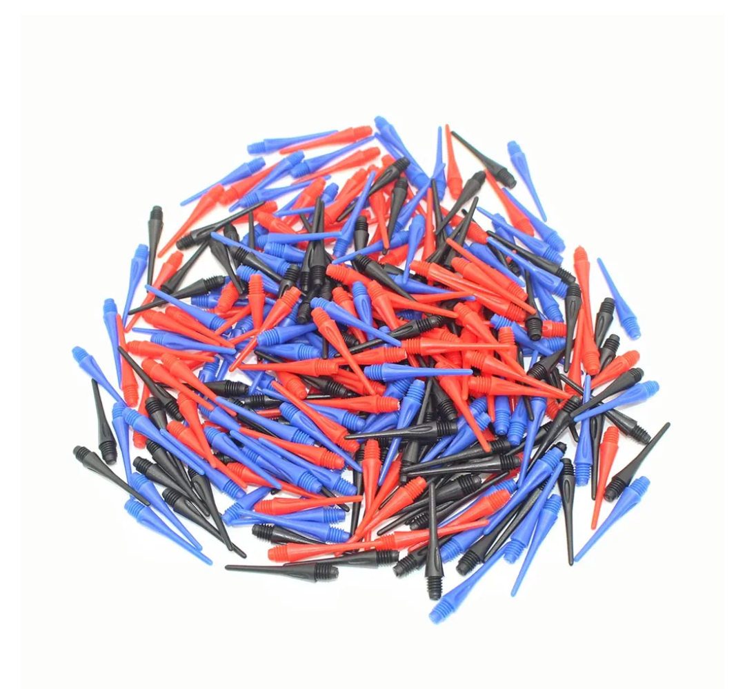 2BA Thread Plastic Tip Dart Points 300 Pack Soft Dart Tips Replacement Dart Accessories