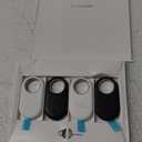 Samsung SmartTag2 (2023) Bluetooth + UWB, IP67 Water and Dust Resistant, Findable via App, 1.5 Year Battery Life (4-Pack) - Black/White