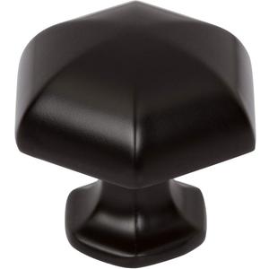 Southern Hills Black Cabinet Knobs - Pack of 5 - Kitchen Cabinet Knobs Matte - Hardware Pulls- Dresser Knobs and Handles for Kitchens - Bathroom Knobs SHKM023-BLK-5