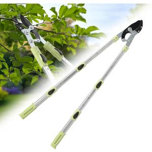 BeBecome 25"- 43" Tree Trimmer, Heavy Duty Bypass Loppers for Tree Branches, Sharp Steel Pruning Shears for 2 Inch Cutting, Garden Tool for Yard Trimming