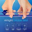 DiRose Quart Bags Pack of 500  1 Quart Reclosable Food Storage Bags  Practical and Durable Design  Food Safe Non-BPA Material  Easy Double Zip Closure  Ideal for Food, Snacks, Organizing (Clear)