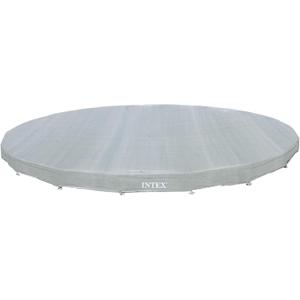 INTEX 28041E Deluxe Pool Cover: for 18ft Round Ultra XTR Pools  Includes Rope Tie  UV-Resistant  8in Overhang  Snug Fit