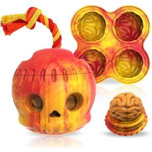Frozen Dog Enrichment Toy - Large Dog Chew & Interactive Boredom Buster, Freezable Fillable Treat Dispenser