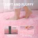 Pink Fluffy 8x10 Large Area Rugs for Bedroom Living Room Girls, Soft Washable Fuzzy Furry Shag Rug for Kids Room, Nursery, Dorm Decor, Cute Plush Carpet for Baby Toddler