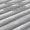 Jiupety Dog Calming Pillow, Soft and Neck-Friendly, Washable Pet Neck Pillows for Small Medium Large Dogs and Cats, 17" x 10", Gray
