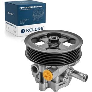 KELOKE Power Steering Pump, with Pulley, Compatible with Chrysler 200 2011-2014, Sebring 2007-2010 & Dodge Avenger 2008-2014, Journey 2009-2017, L4 2.0/2.4L, Replace# 20-2402 5154371AA