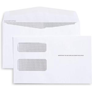 50 1099 MISC Tax Envelopes - Designed for printed 1099 Laser Forms from Quickbooks or Similar Tax Software - 5 5/8 Inch x 9 Inch, Gummed Flap, 50 Form Envelopes