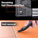 Preciva Self-Adjusting Staple Gun Kit- Heavy Duty Manual Stapler with 1800 Staples & Staple Remover | for Wood, Carpentry, Upholstery, DIY Furniture