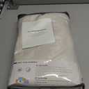 100% Blackout Shield Linen Blackout Sliding Door Curtains for Living Room, Back Tab/Rod Pocket Thermal Insulated Curtains for Sliding Glass Doors, 1 Panel Set, 100" W x 84" L, Cream