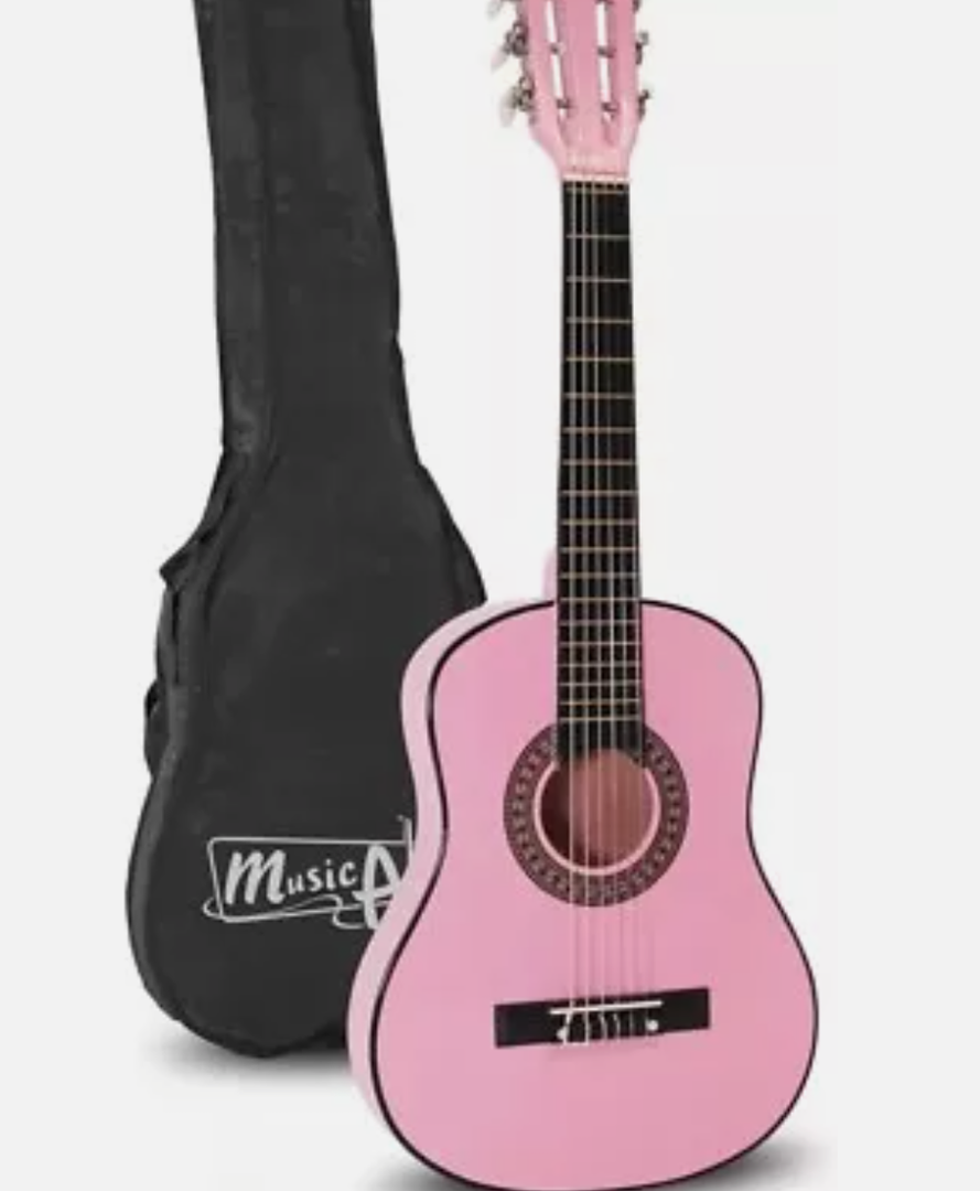 Music Alley MA-51 Classical Acoustic Guitar Kids Guitar and Junior Guitar Pink, Half size