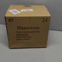 Berglander Plastic Dinnerware Sets 24pcs Service for 6, FR Color Reusable Plates and Bowls Sets, Dish Set Include Dinner Plates, Dessert Plate, Cereal Bowls, Cups for Home, Garden, Picnic, Camping