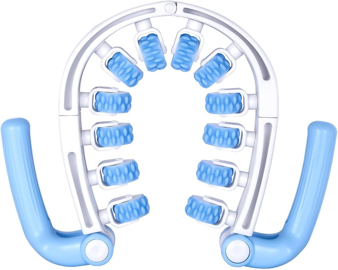 Hefnoya Anti Cellulite Massage Roller, Muscle Massager Cellulite Remover for Leg, Waist, Back, Arm, Calf, Buttocks, Lymphatic Drainage Massager, Fascia Massager Body Sculpting Fats Remover Tool