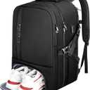 Ytonet Gym Backpack For Men Women, Backpack for Men Large Travel Luggage Carry on Bag Fit 17.3 Inch Laptop, Gym, Workout, Sports, TSA Flight Approved, Black