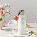 Gifts for mom Birthday, Mother Daughter Figurine with Hand-Carved,Gifts for mom from Daughter,Retirement Gifts, Mother of The Bride Gifts,Memorial Gifts,Statues for Home Decor