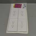  Duplex Wall Outlet Covers - 5 Pack, White Wall Plates