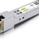 10/100/1000Base-T Copper SFP, Auto-Negotiation SFP to RJ45 Mini-GBIC Transceiver, Compatible with Mikrotik S-RJ01
