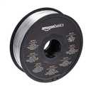 Amazon Basics Silk PLA 3D Printer Filament, 1.75mm, 1 kg Spool (2.2 lbs), Silver, No Heat Bed Required