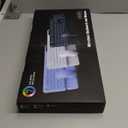 Wireless Keyboard and Mouse Backlit - Typewriter Keyboard with Magnetic Wrist Rest, Retro Round Keycaps, Light Up Letters, 2.4GHz Cordless Combo for Mac, Windows, PC, Laptop, Trueque [Upgraded] (Black)