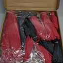 Giant Paper Flowers Artificial Large Paper Flower Decoration for Handcrafted Wall Backdrop Christmas Mexican Wedding Graduation Bridal Shower Birthday Party Supplies(Wine Red and Black,12 Pcs)