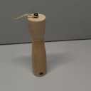 Rubber Wood Salt or Pepper Grinder Refillable Salt Grinder Pepper Mill with Adjustable Coarseness Acrylic Body shaker Tableware Gifts 1 Pack