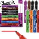 Sharpie Flip Chart Markers, Bullet Tip, Assorted Colors, 8 Count - Low-Odor, Squeak-Free, Home, Office, Back to School, Teacher Supplies