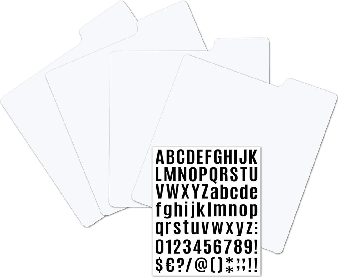 7 Inches LP Divider with Alphabet Labels, 7" 33 RPM Record Divider, Vinyl Record Dividers A-Z