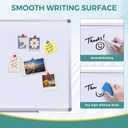 48 x 36 Inches Magnetic Whiteboard for Home Office Collaboration, Classroom Teaching - 4 x 3 ft Anti-Ghosting Dry Erase Board with Aluminum Frame for Brainstorming and Agile Management