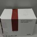 Gold Battery Operated Wall Sconces Set of 2, Rechargeable Wireless Wall Lights with Milky White Frosted Glass Shade, 12 RGB and 3CCT Dimmable, Wall Lamps with Remote for Bedroom Living Room Hallway