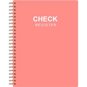 Check Register  A5 Check Book Register Books with Check & Transaction Registers, Checking Account Register Book for Personal and Business, Rose Check Register Notebook, 5.8"x8.25" Check Registers
