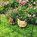 Foldable Expandable Chicken Tunnel for Outdoor Yard, Heavy Duty Poultry Run Tunnel, Predator Proof Enclosure Playpen for Chickens Rabbits Ducks