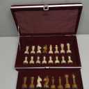 Handcrafted Premium Marble Chess Pieces Set – Elegant 32-Piece Replacement for 12-15 Inch Chess Boards Storage Box (Multi and Coral)