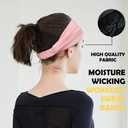 8 Pack Elastic Knotted Headbands for Women - Non-Slip Boho Criss Cross Hair Bands | Solid Twisted Wrap for Yoga, Sports & Daily | Stretchy Cloth Headbands for Women & Girls, One Size