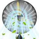 Uthfy 26IN 9200CFM Wall Mount Fan,Outdoor Industrial High Velocity Wall Fan with 3-Speeds, Heavy Duty Metal Wall Mounted Oscillating Fans for Garage, Shop,Commercial,Gym, Patio, Porch,ETL Listed