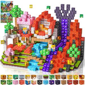 Magnetic Blocks 100 PCS Magnetic Building Blocks, 3+ STEM Montessori Sensory Toys, Magnetic Cube for for 3 4 5 6 7 8 9 10 11 12 8-12 Years Old Boys & Girls Birthday Gifts
