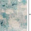 JONATHAN Y Modern Abstract Vintage Cream/Blue Indoor Area Rug, 3x5, Contemporary POP, Transitional, Easy-Cleaning for Living Room, Bedroom, Kitchen, Pet Friendly, Non-Shedding (CTP104A-3)