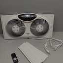 Bionaire Window Fan with Reversible Airflow Blades – 3-Speed Settings, Programmable Thermostat, LED Display, Remote Control, Fits 24–36" Windows, No Assembly Required
