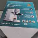 CASABREWS CM5418 Espresso Machine 20 Bar, Compact Espresso Maker with Steam Milk Frother, Stainless Steel Coffee Machine with 34oz Removable Water Tank for Cappuccino, Small Latte Machine, Silver