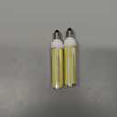 E11 Led Bulb 150w Equivalent JDE11 120V Mini Candelabra Led Bulbs Dimmable 15W Bright 1500LM Daylilght White 6000K for Ceiling Fan Bulb, 2Pcs