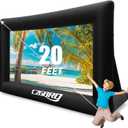 CZGBRO Inflatable Projector Screen - 20FT Outdoor Movie Screen Blow Up for Movie Parties Backyard Outside with Air Blower and Carry Bag, Front and Rear Projection