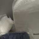 Basic Beyond Outdoor Cushions for Patio Furniture: Waterproof & UV Resistant Outdoor Chair Cushions Set of 4-19 x 19 x 3 Inch Thick Patio Chair Cushions with Ties & Handle, Navy Blue